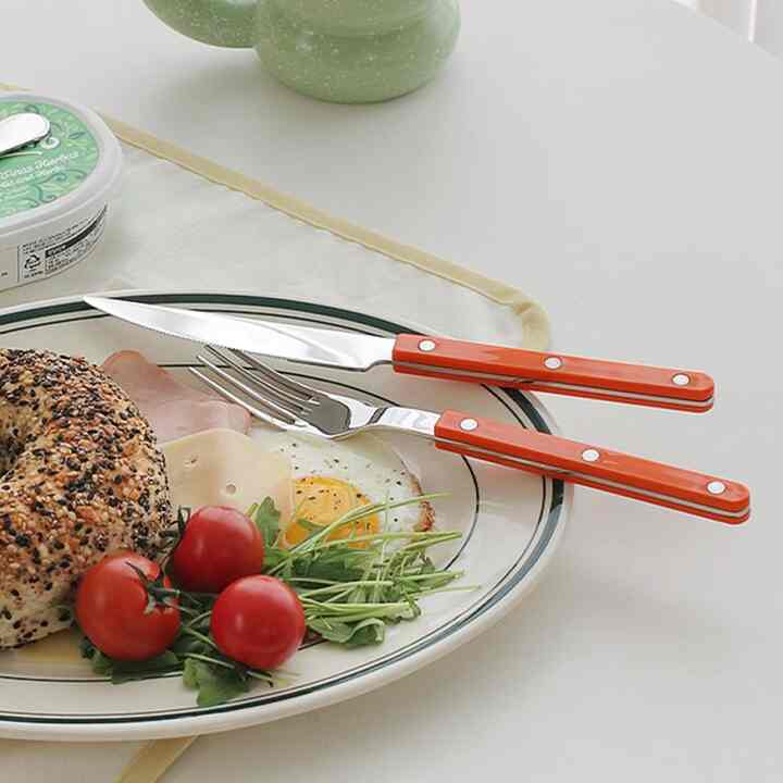 Bistro カトラリー ディナーナイフ［7色］