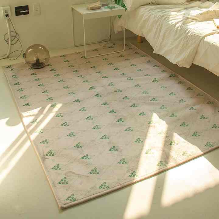 Vintage Drawing グリーンリーフ ラグ［3サイズ］