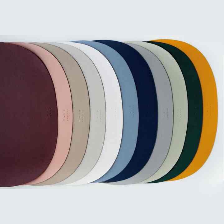 ノンスリップ デコ オーバル テーブルマット［9色］