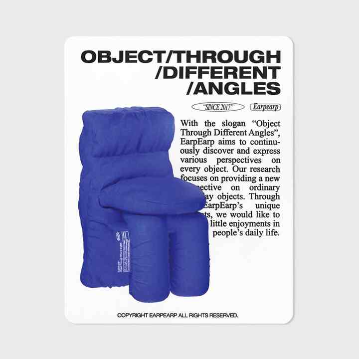 GRAPHIC CHAIR-BLUE マウスパッド