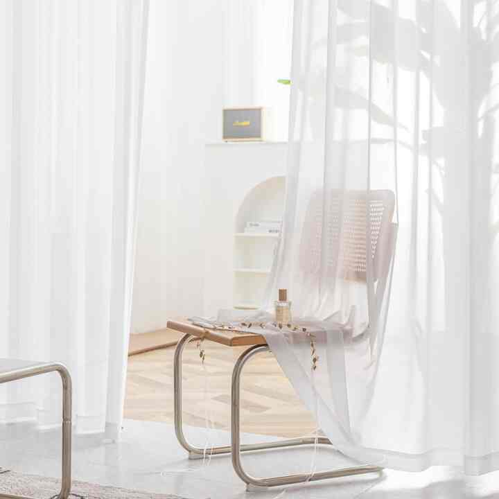 HANJI シフォン カーテン アイレットタイプ［3サイズ］