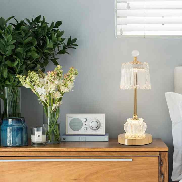 LED サイレン クリスタル テーブルスタンド