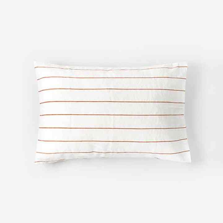 リネン 枕カバー WIDE STRIPE RUST 2枚セット 50x70cm