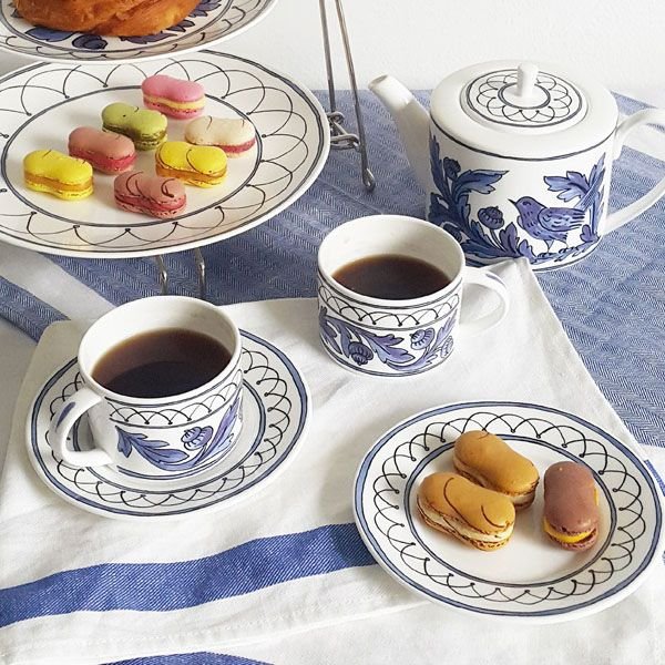 Twig NewYork Heritage ブルーバード コーヒーカップ＆ソーサー セット