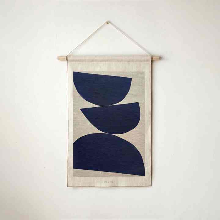 Fabric poster - half moon