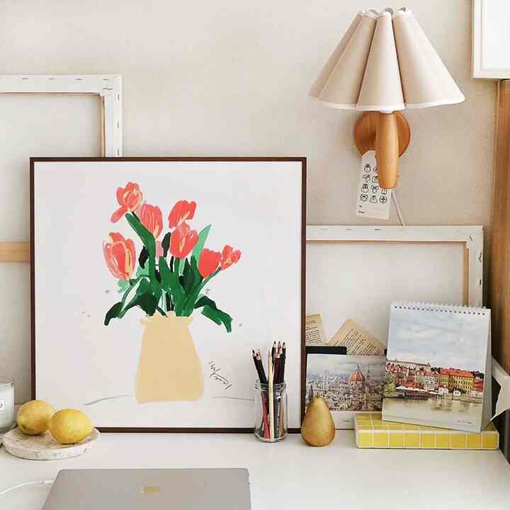 【ジョン ボラ】チューリップ ポスター［2サイズ］