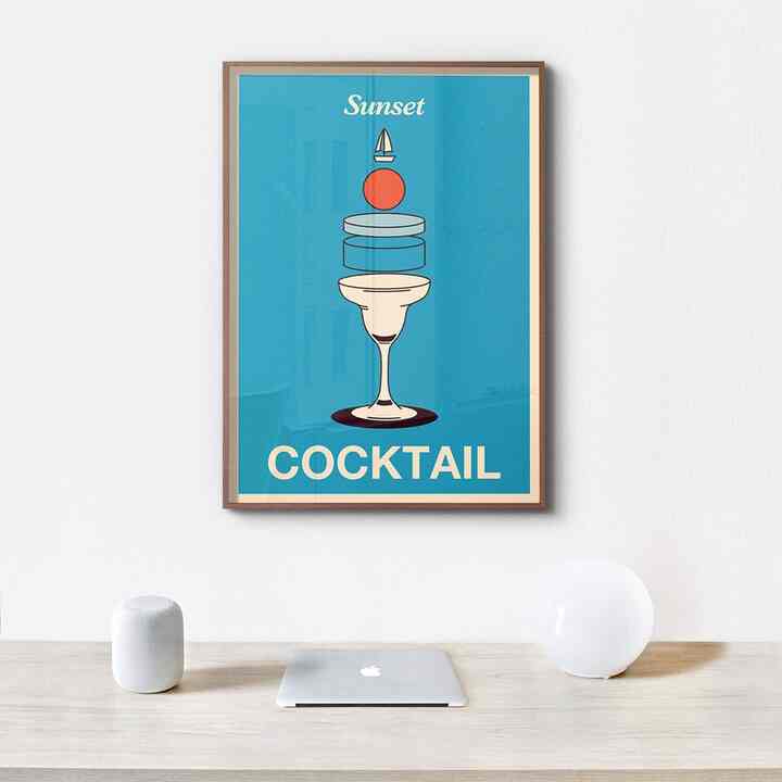 【HYPERPENSION】ポスター サンセット カクテル 解剖図［5サイズ］