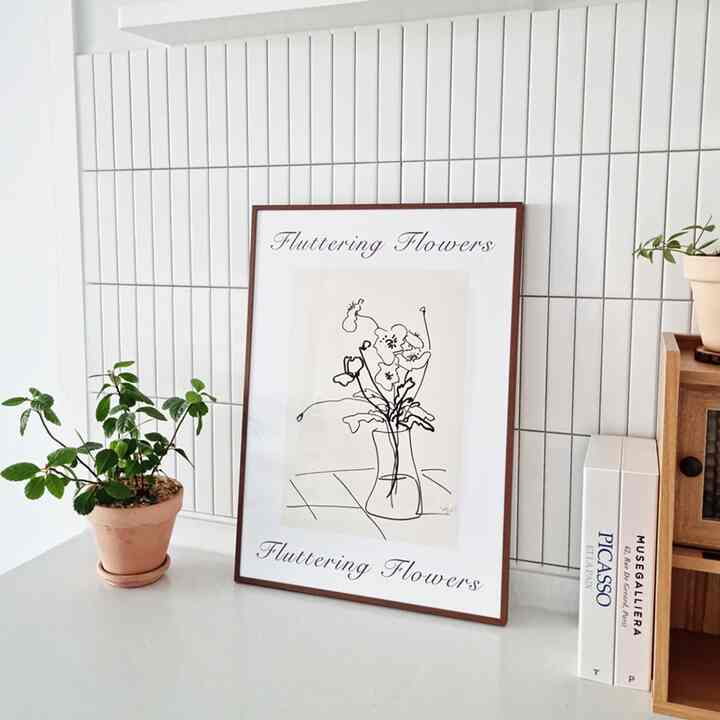 【ジョン ボラ】Fluttering Flowers1 ポスター［5サイズ］