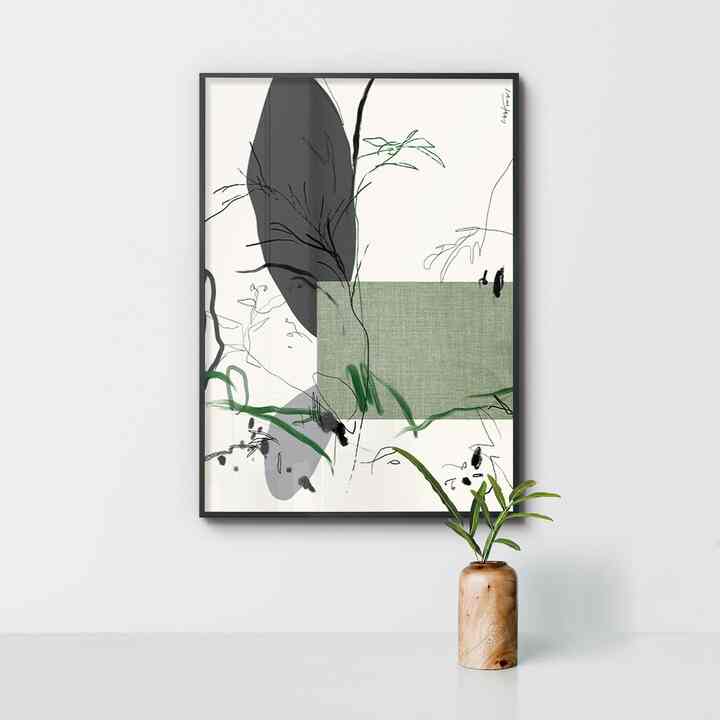 【ジョン ボラ】雨の降る森6 ポスター［5サイズ］