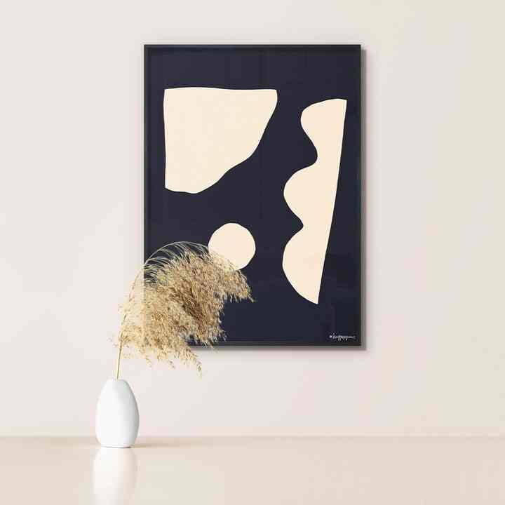 【HYUNJI KIM】ポスター Rhythm of nature_Ivory［5サイズ］