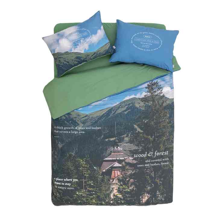 Forest カバーのいらない布団セット［2色］