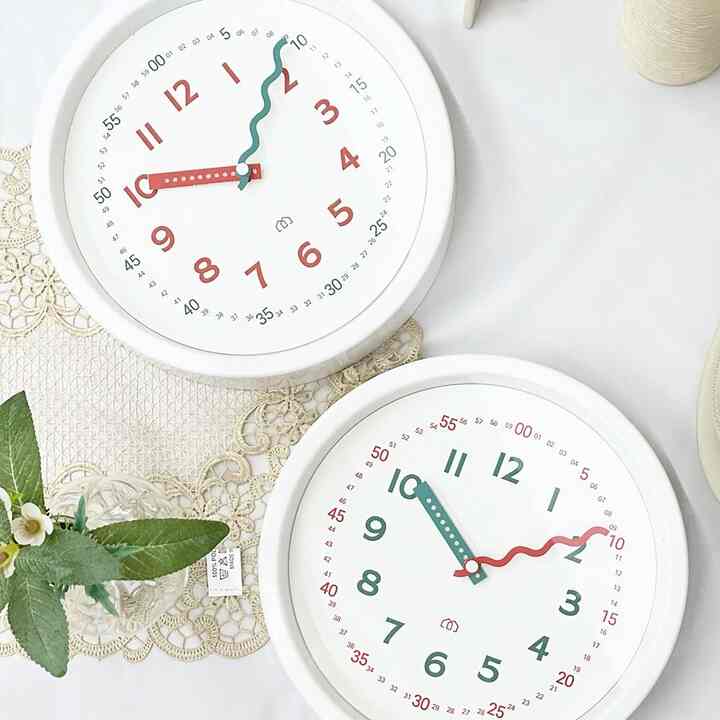 キッズ学習 壁掛け時計［2種］