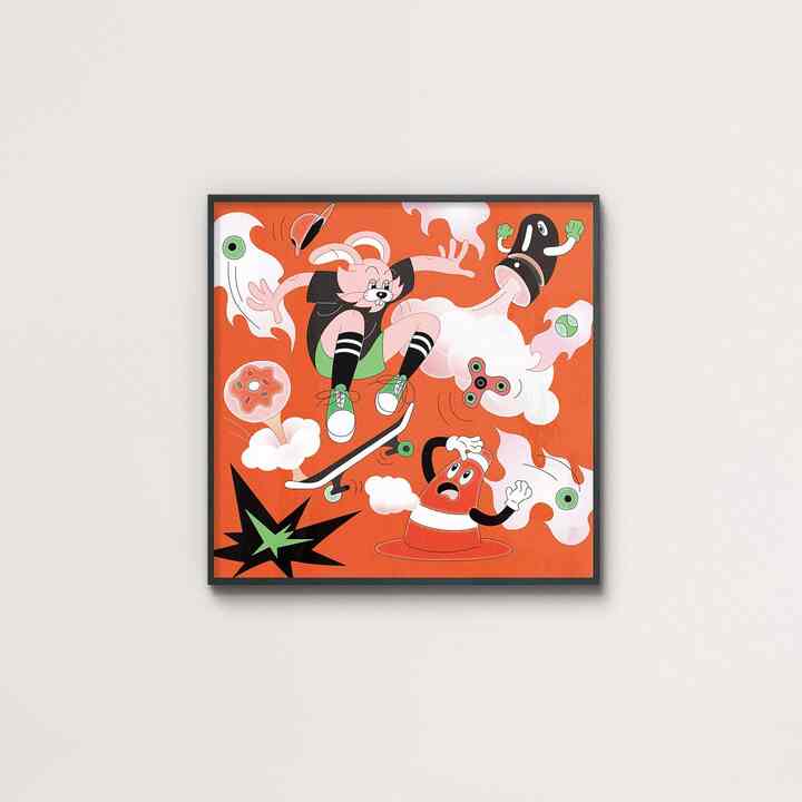 【polepip】ポスター Skate Bunny［18種］