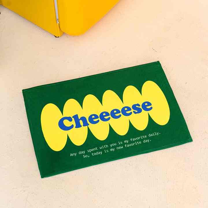 チーズ ファブリック メモリーフォーム マット