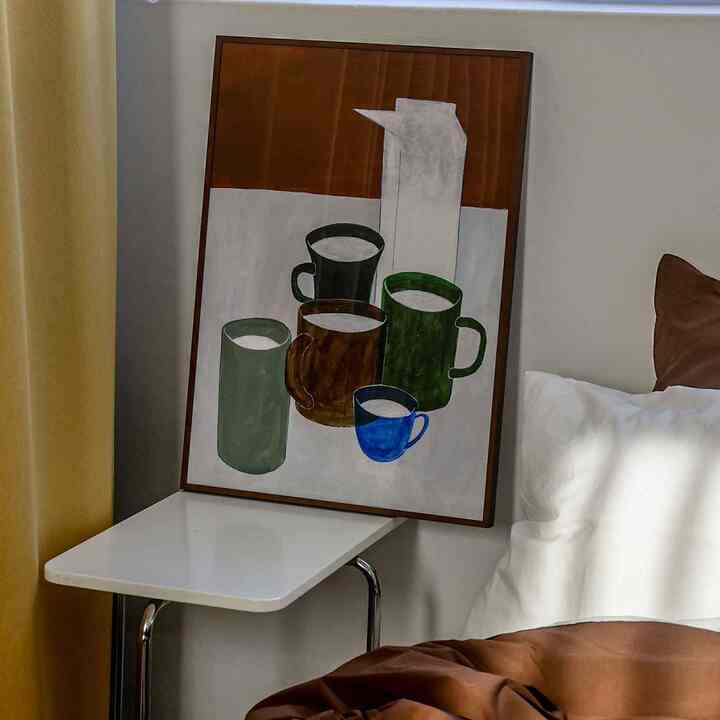 【ゴウン】ポスター 牛乳とコップ［5サイズ］