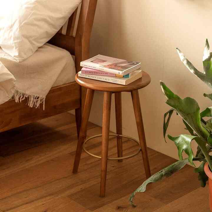 ヘッセ ウッド 円形 スツール ウォールナット