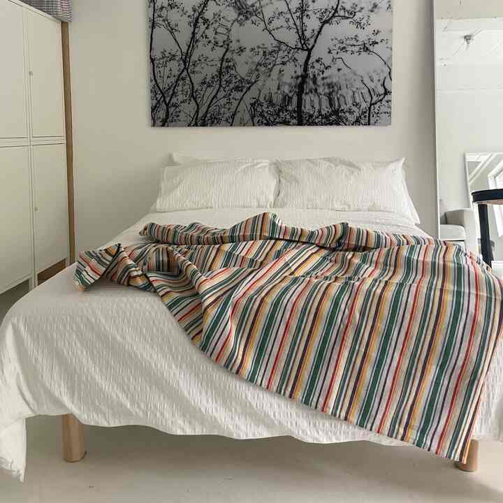 multi stripe blanket［2色］