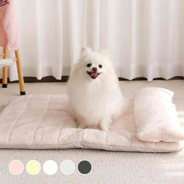 高密度 マイクロファイバー ペット用 クッション 枕セット［5色・2サイズ］