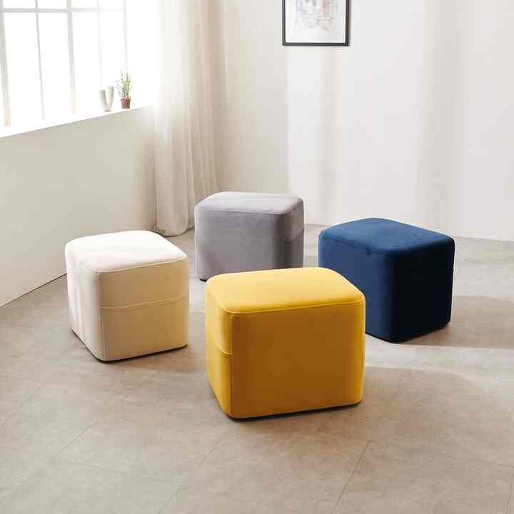 Leon 生活撥水 ファブリック スツール［4色］