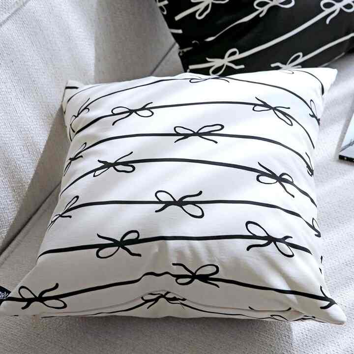 Ribbon Haute クッションカバー［7色・2サイズ］