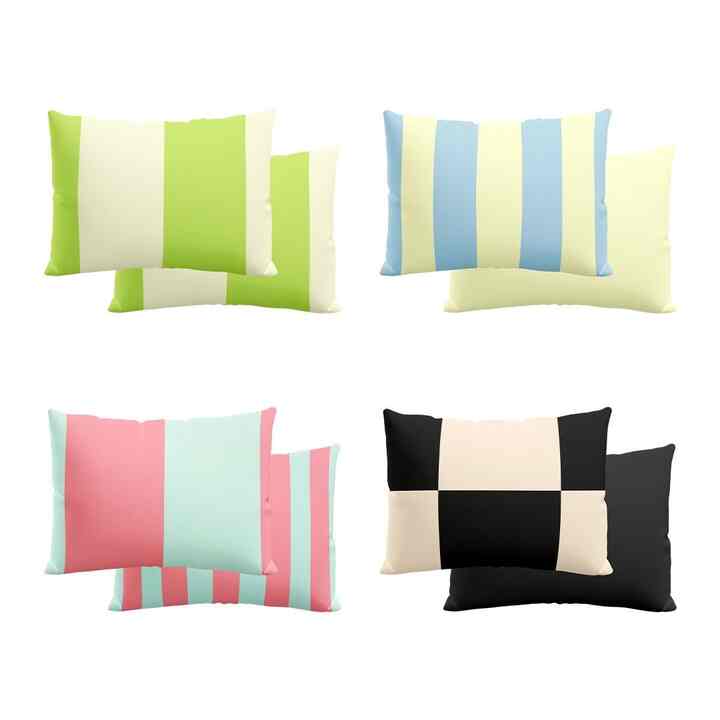 Bold signature パターン 枕カバー 50x70cm［4色］