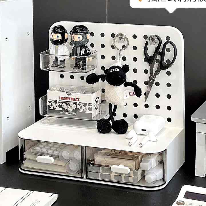 パンチングボード デスク オーガナイザー［2色］