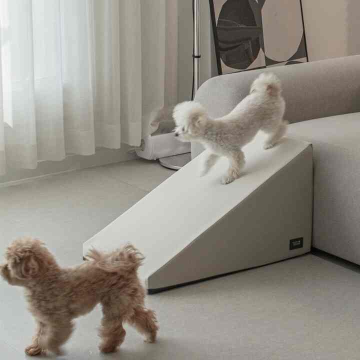ペット用 スライド階段 ノンスリップステップ 2.0 ワイド型［4色］
