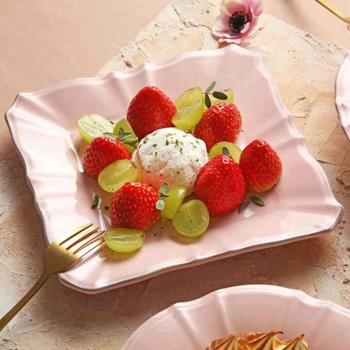 CHLOE 四角 サラダプレート 22cm［3色］