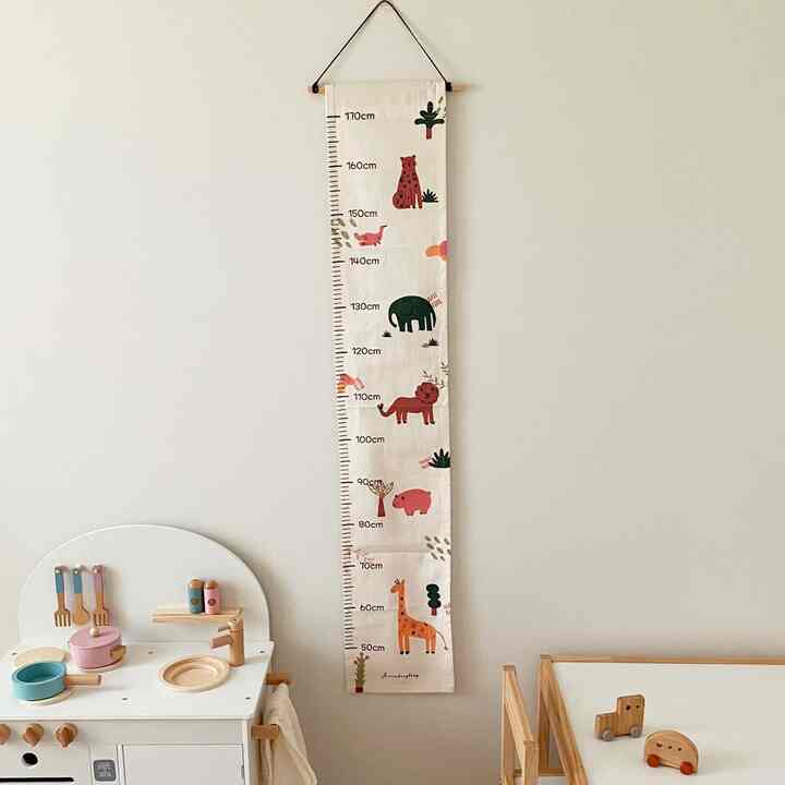 身長計 ファブリック ポスター 壁掛け［4種］