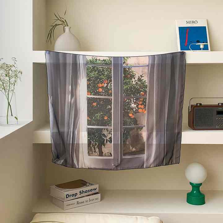シフォン ファブリックポスター 10 Orange Window