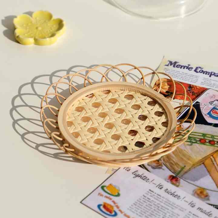 バンブー 円形 コースター