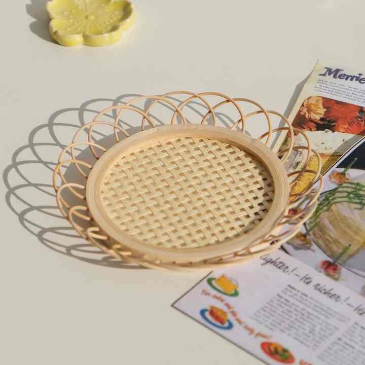 ナチュラルウッドフラワーティーコースター