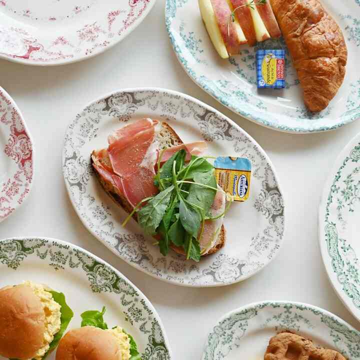 ロゼッタ ブランチオーバルプレート 25cm［5色］