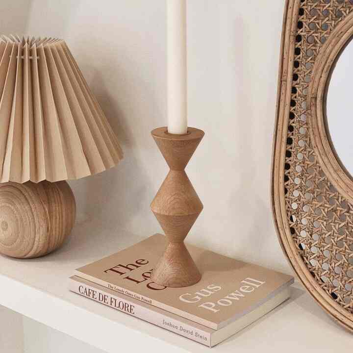 ZIGZAG ウッド キャンドルホルダー