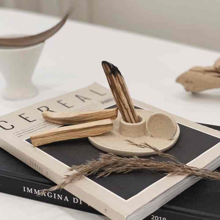 パロサント＆キャンドホルダー セット フラットサンドタイプ