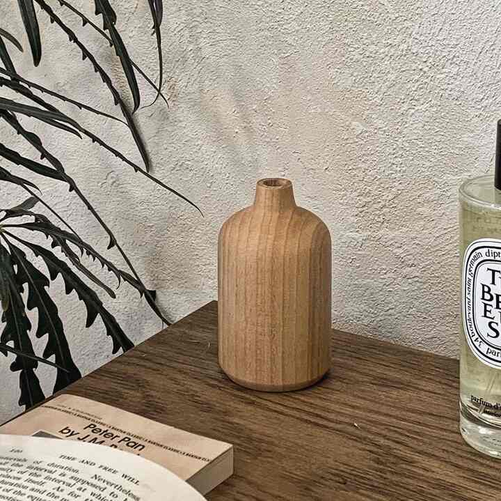ウッド オブジェ 花瓶 6タイプ スモール