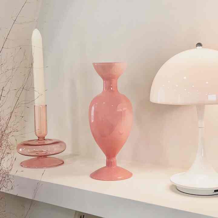 Opaline 花瓶 Victorian Pink
