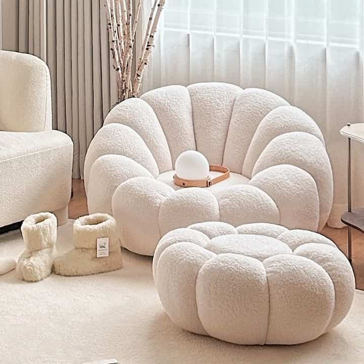 OLIVE DONUT 回転式 1人掛け ソファ＆スツール セット