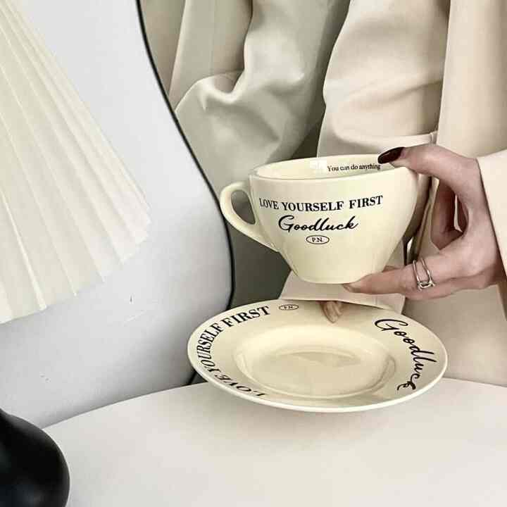 Goodluck カップ＆ソーサー1客セット［3色］