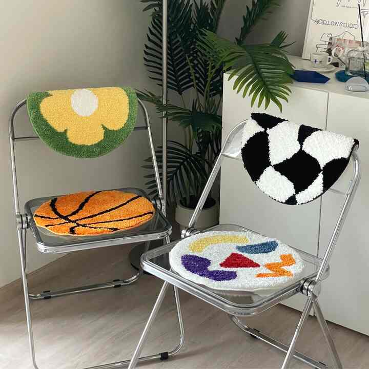 円形 ラグ ミニ［4色］