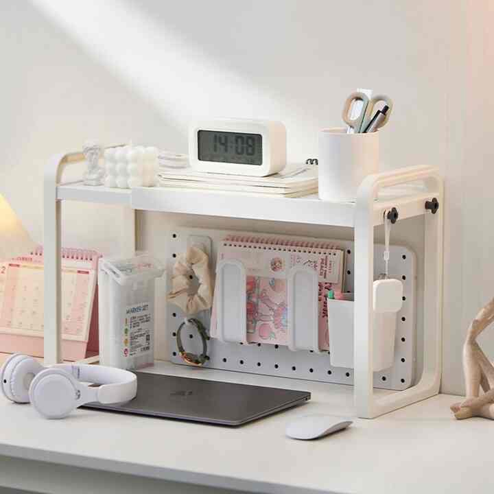 幅調整デスク収納シェルフ