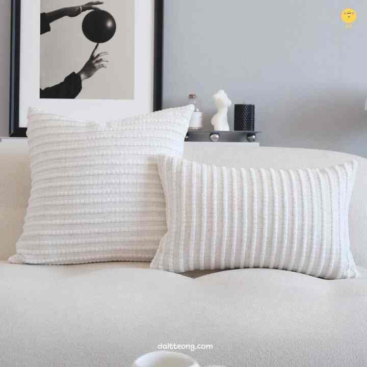 ホワイト バブル クッションカバー［2サイズ］