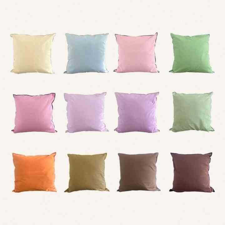 merci 配色 エッジー クッションカバー［12色］