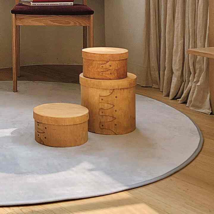 Healing me 円形 ラグ［5色・2サイズ］