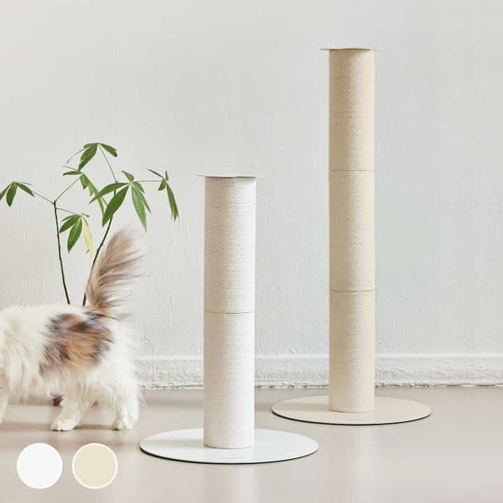 Clova ペーパーロープ 爪とぎ ポール［2色・2サイズ］