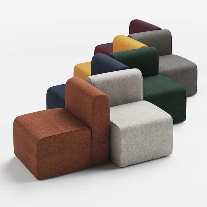 Fluffy 1人掛け ソファ［6色］