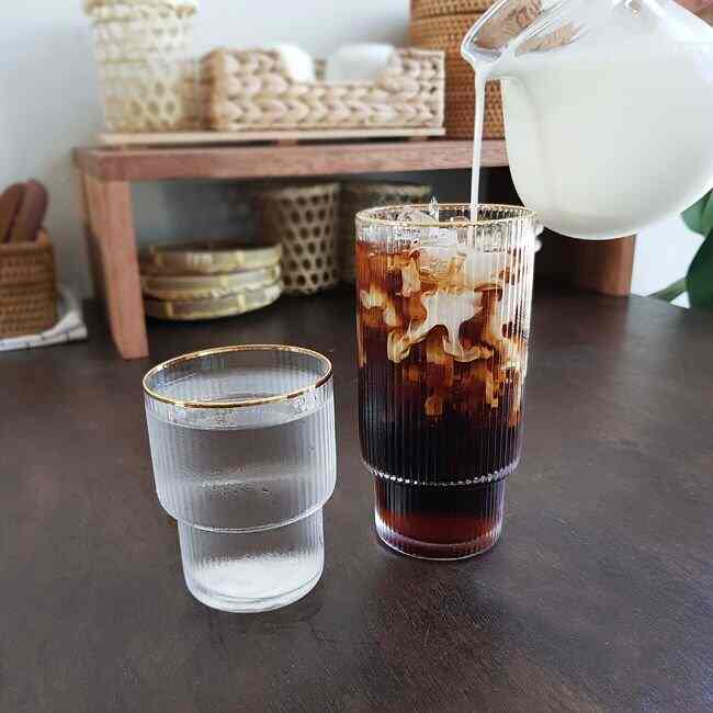 ゴールドライン プリーツ グラス［2サイズ］