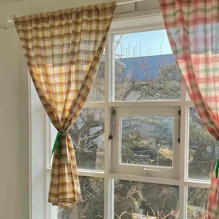 ヴィンテージチェエクカーテン［13サイズ］