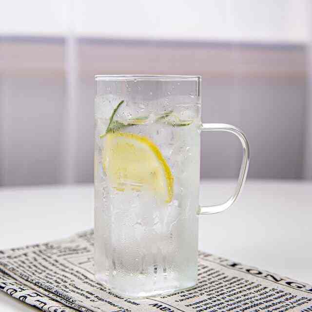 ソソ 四角 ガラス マグカップ 400ml 2点セット