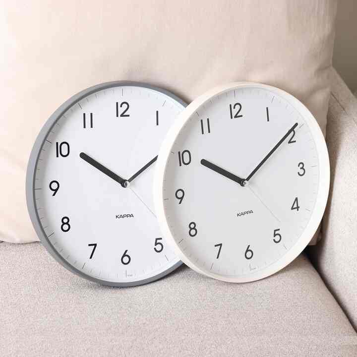 シンプル スリム フレーム 静音 壁がけ時計［4色］